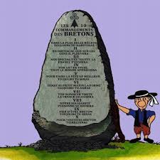 Les 10 Commandements Bretons Bretagne Breton Bretagne France