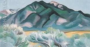 Georgia O Keeffe Taos Mountain New Mexico 1930 Georgia O Keeffe Paintings Georgia O Keefe Art Georgia O Keeffe