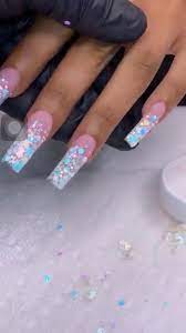 Birthdaynails Long Square Acrylic Nails Square Acrylic Nails Long Acrylic Nails Coffin