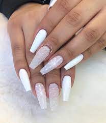 Winter White Nails For The Winter Solstice Christmas Nails Winter Nails Acrylic Coffin Nails Designs