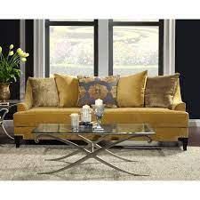 Jepson Transitional Sofa In Gold In 2021 Gold Sofa Couches Living Room Living Room Sofa