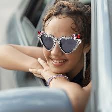 2PCS Heart Shaped Crystal Sunglasses Love Heart Glasses Bling Fashoin Cat  Eye Love Heart Party Glasses Rhinestone Sunglasses Women Heart Glasses Cute  Photography Props Disco Sunglasses Novel Glasses : Amazon.co.uk: Fashion