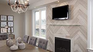 We ultimately agreed on stacked stone, 12 x 24 inch tiles for the hearth and shiplap (car siding) and a piece of live edge timber from my dad's woods. 40 Top Notch Beach Home Decor Ideas Herringbone Fireplace Fireplace Wall Fireplace Tile