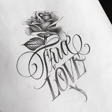 Lettering Tattoo Tatouage True Love Tattoo Lettering Tattoo Lettering Styles True Love Tattoo