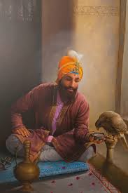 The tenth sikh master , guru gobind singh ji, taught the world to believe in one, timeless being, lord & not in any god/goddess. Guru Gobind Singh Feeding Pet Baaz Hawk Guru Nanak Wallpaper Guru Gobind Singh Guru Nanak Ji