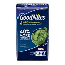 Goodnites Boys Nighttime Underwear Size Xs 15ct Boys