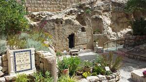 They are the church of the holy sepulcher and the garden (also known as gordon's) tomb. Garden Tomb Jerusalem When They Looked Up They Saw That The Stone Had Been Rolled Back It Was Very Large On En Natural Landmarks Stations Of The Cross Jesus