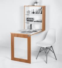 Of course, you need a table that's practical and functional, and it shouldn't take up a lot of. Buy Folding Wall Mounted Storage Cabinet With Study Table In Dessert Walnut Colour By Futurdecor Online Modern Writing Tables Tables Furniture Pepperfry Product