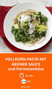 Vollkorn Pasta Mit Gruner Sauce Rezept Pasta Rezepte Gesunde Rezepte