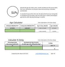 Percent Delay And Age Calculator