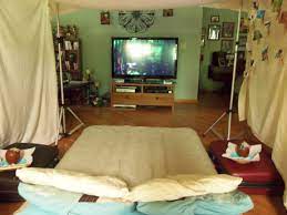 Movie Night And Camping Out In The Living Room Cottage Decor Living Room Modern Grey Living Room Furniture Design Living Room