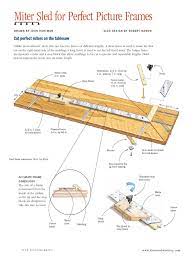 Wooden sledge plans free nova wood lathe. Picture Frame Miter Sled Plan Equipment Wood