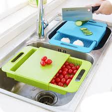 3 in 1 kitchen sink cutting board
