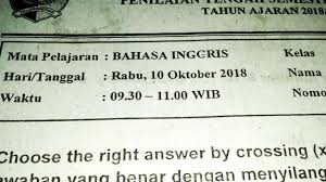 Check spelling or type a new query. Soal Pts 1 Semester 1 Bahasa Inggris Kelas 2 Sd Kurikulum K13 Tahun Pelajaran 2018 2019 Youtube