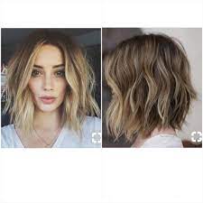 Arielle Vandenberg Textured Lob Short Hair Color Long Bob Hairstyles Medium Hair Styles