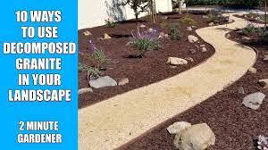 Check spelling or type a new query. 10 Ways To Use Decomposed Granite In Your Landscape Youtube