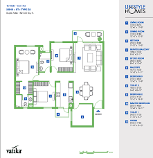 Vatika Lifestyle Homes Floor Plan Floorplan In