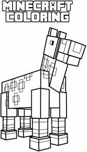 Here's a coloring page of minecraft mob, the living game entities affected by physics. Minecraft Horse Minecraft Coloring Pages Horse Coloring Pages Coloring Pages For Kids