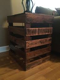 End Table Made Out Of Pallet Farmhouse End Tables Pallet Diy Pallet End Tables