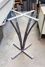 Stainless steel coffee table legs at alibaba.com that is meticulously crafted, durable, and trendy in appearance to enhance the aesthetic appeal of your furniture. This Listing Is For One Steel Base Leg For Round Or Squire Coffee Table 34 H 24x 24 On Top And 25 X 25 On Bott Metal Furniture Table Legs Coffee Table Design