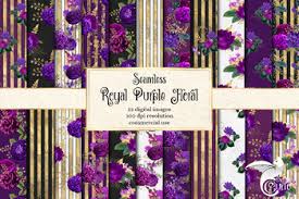 Check spelling or type a new query. Royal Purple And Gold Floral Digital Paper Seamless Patterns By Digital Curio