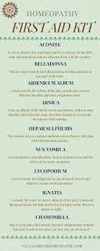 Homeopathic First Aid Kit Homeopathy Homeopathy Treatment Homeopathic Remedies
