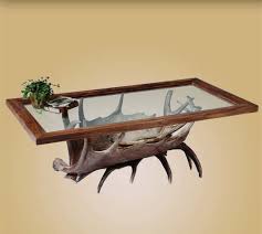 This amazing looking elk antler coffee table is a really great addition to any room. Lodge Moose Coffee Table Western Passion