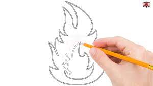 The other smaller flame just looks like a light bulb. How To Draw Flames Step By Step Easy For Beginners Kids Simple Flame Drawing Tutorial Youtube
