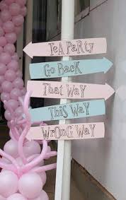 Hosting a tea party baby shower can be elegant and tie in the baby theme in a classy way. Alice In Wonderland Mad Tea Party Baby Shower Ideas
