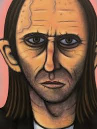 Frowning glory., This could be the image of a teacher after a hard day at  the classroom but it’s actually a 2003 self-portrait of Chris Doherty, aka  Reg Mombassa from ‘Mental as Anything’ fame. It’s ...