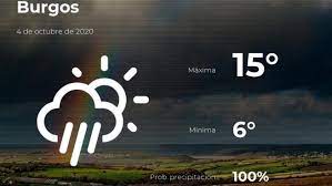 El tiempo en burgos para hoy y los próximos 16 días con temperaturas y probabilidad de lluvia. El Tiempo En Burgos Prevision Para Hoy Domingo 4 De Octubre De 2020