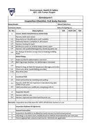 Safety harness inspection checklist template free and editable. H A R N E S S I N S P E C T I O N F O R M Zonealarm Results