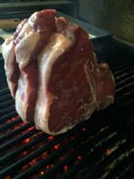 The larger side is strip steak, and the. T Bone Steak On Charcoal Grill Picture Of Gostilna Vovko Novo Mesto Tripadvisor