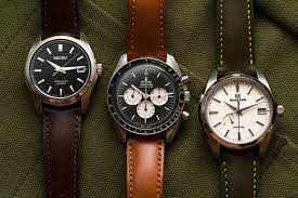 Omega And Grand Seiko On Leather Straps Leather Straps Grand Seiko Snowflake Seiko Sarb033