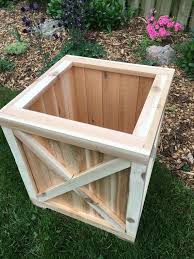Cedar Planter Box Planter Wood Planter Cedar Box Outdoor Wood Planter Outdoor Garden Box Patio Box Christmas Tree Base Jardineras De Madera Plantadores De Madera Macetero De Madera