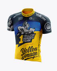 Download Men S Cycling Jersey Mockup Half Side View Psd Template Free Download Mockup Psd Background