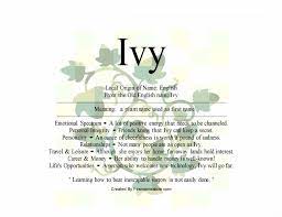 Ivy Name Means Climbing Vine Plant Ivy Name Names With Meaning Vine Plant