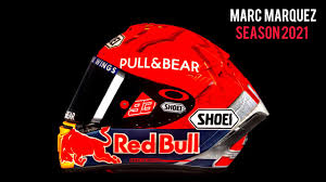 Unser marc marquez helm produkttest hat erkannt, dass das gesamtresultat des analysierten produktes in der analyse besonders herausragen konnte. Marc Marquez Official Helmet 2021 Season Motogp Youtube