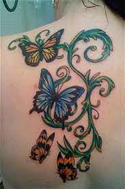 Butterfly Vine Tattoo Designs On Back Great Tattoo Design Ideas Vine Tattoos Tattoo Designs And Meanings Tattoo Designs