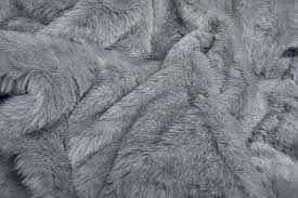 Faux Fur - Medium Pile Silver Grey - Buy Fabric - Worldwide Delivery
