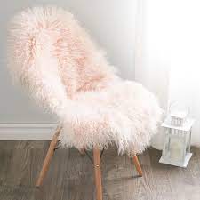 nomad mongolian sheepskin in pink pink office chair pink chair leather chair with ottoman