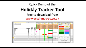 How to create an excel vacation calendar for employees reading time: Free Excel Tool For Recording And Tracking Staff Holidays