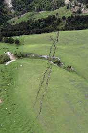 Ruptures In Farmland Around Conway Near Kaikoura Photo Snpa Earthquake New Zealand Earthquake Geology