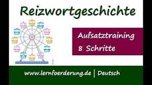 Ein kostenloses arbeitsblatt zum thema reizwortgeschichten, auf dem die schüler eine reizwortgeschichte mit vorgegebenen wörtern rund um das thema fußball schreiben sollen. Reizwortgeschichte In 8 Schritten Eine Tolle Reizwortgeschichte Schreiben Beispiel Youtube