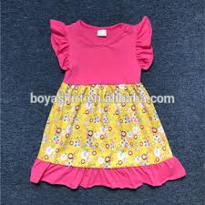 persnickety summer child frocks clothes boutique remakes toddler girls yellow flowers print flutter pearl dresses with ruffles buy persnickety