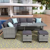 Save now with 0% off ash beige and brown patio 85 inch v shaped sectional lounge set cover. Purple Patio Conversation Sets You Ll Love In 2021 Wayfair