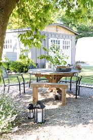 Pea gravel is one of the easiest and most cost effective ways to add a patio to your backyard. Diy Pea Gravel Patio Tour Pine And Prospect Home