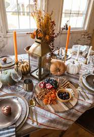 A cozy table setting is the first thing you need here, and i've prepared a whole bunch of ideas. Autumn Table Setting Ideas In Honor Of Design Fall Table Settings Dinner Table Setting Autumn Table