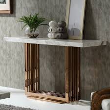 Jayleen Console Table Marble Console Table Contemporary Console Table Modern Console Tables