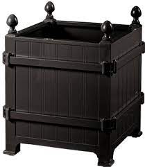 Baroque planters are similar to versailles planters, but have much thicker legs, larger balls and wider matching. Versailles Planter Black 23 Decorist